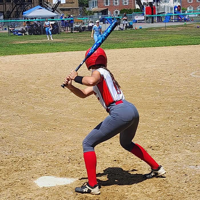 Kamyrn Bonneau hitting